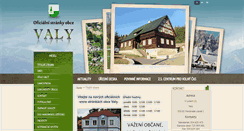 Desktop Screenshot of obecvaly.cz